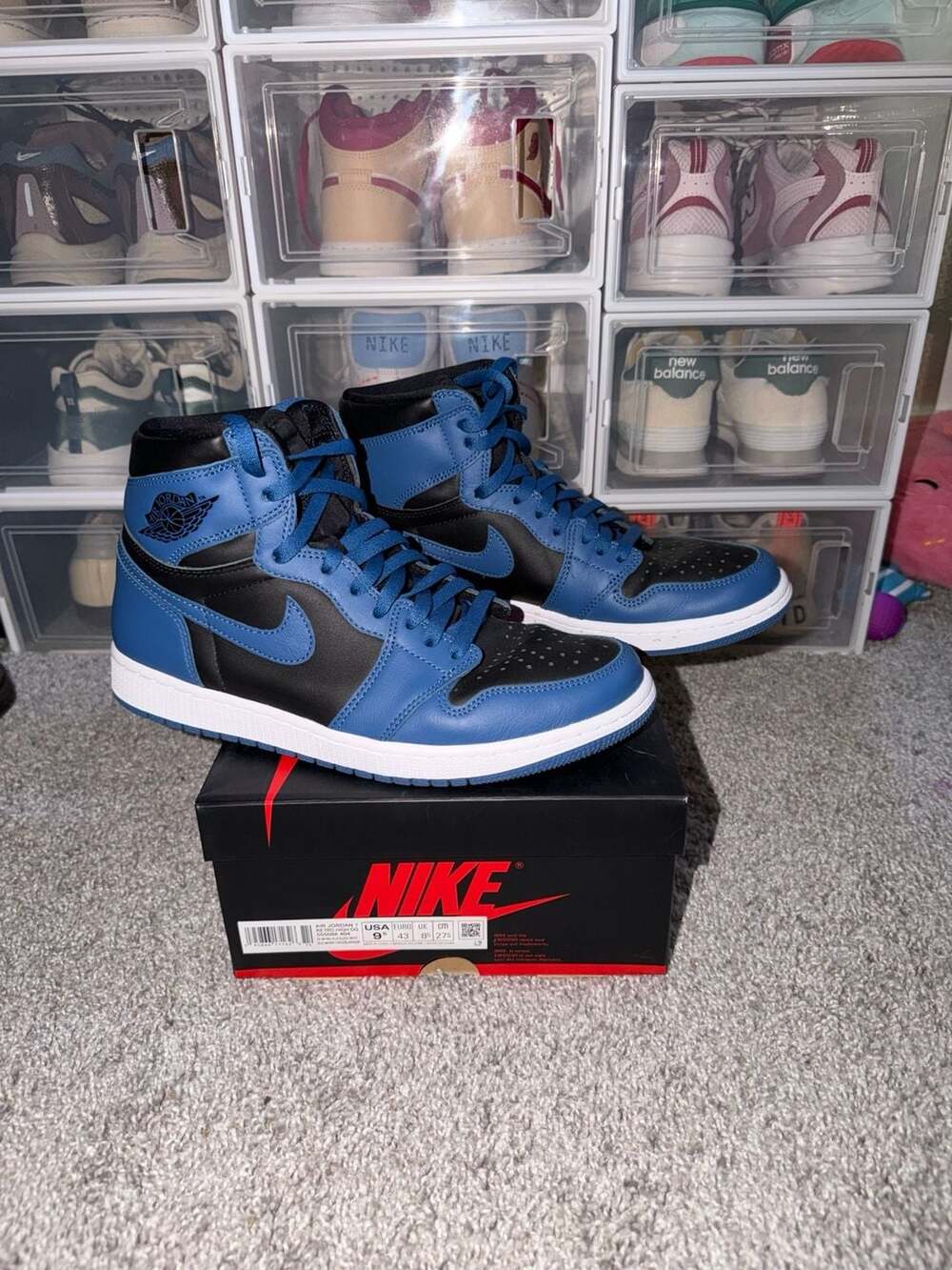 Nike Air Jordan 1 Retro High OG Marina Blue Size 9.5